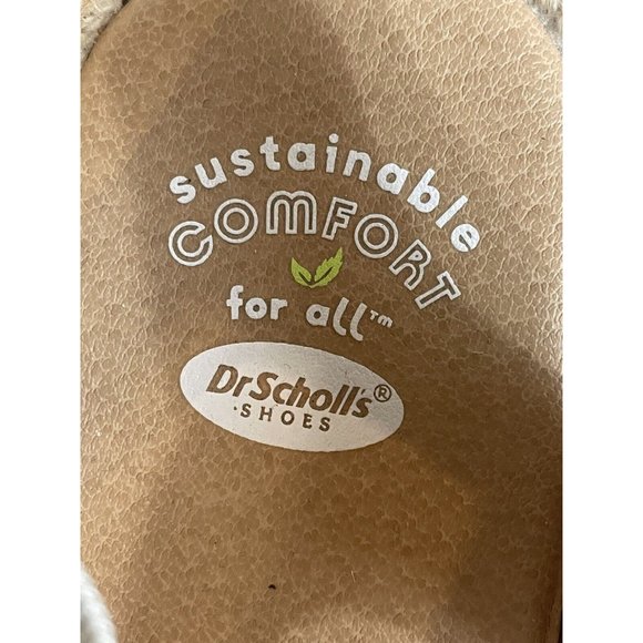 Dr. Scholl Women 9.5M Once Twice White Faux Leather Platform Espadrille Sandal - Picture 8 of 12